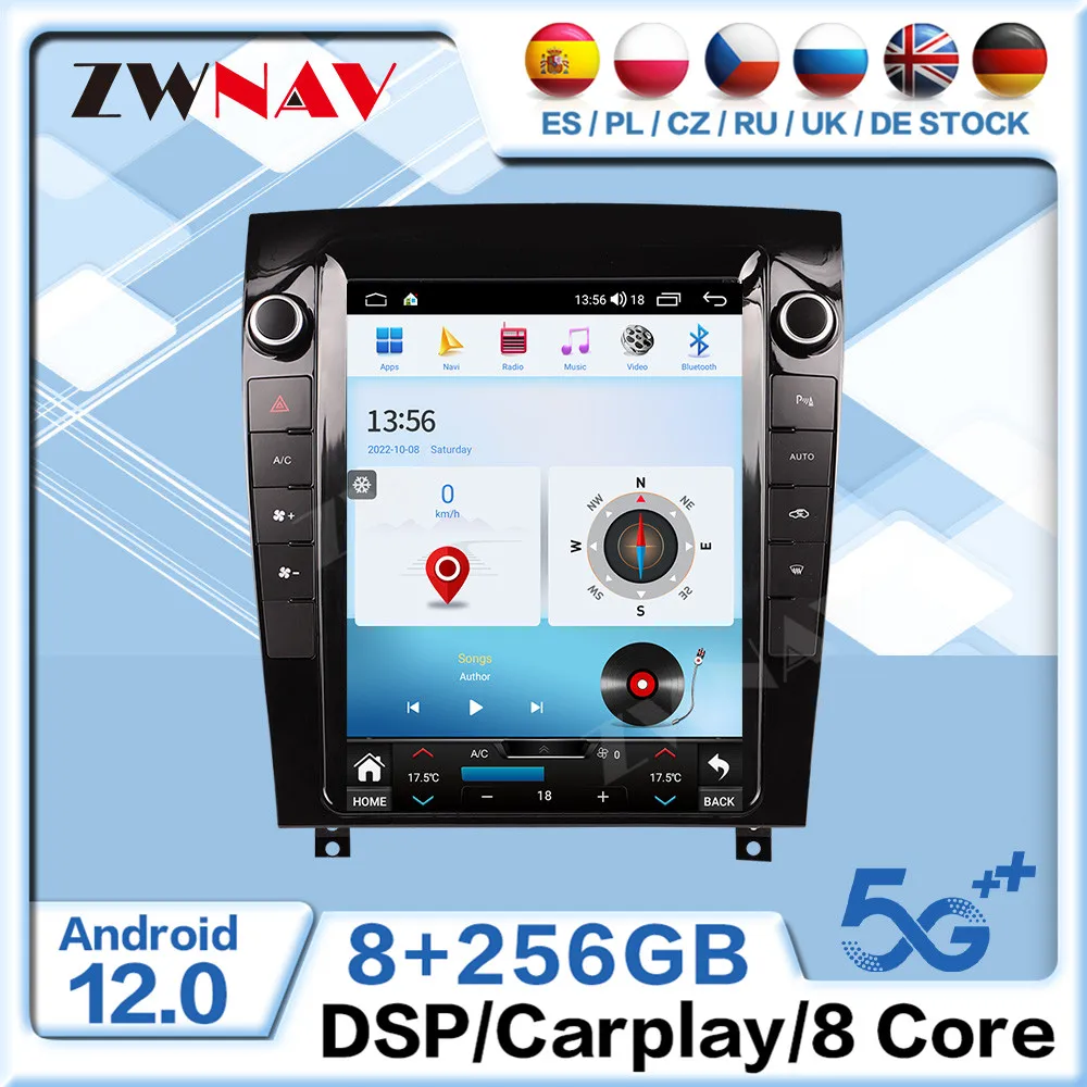 

Tesa- Screen Android 12 Car Multimedia Player For JAGUAR F-Type 2013-2017 2018 2019 2020 GPS Navi Carplay Auto Stereo Head Unit