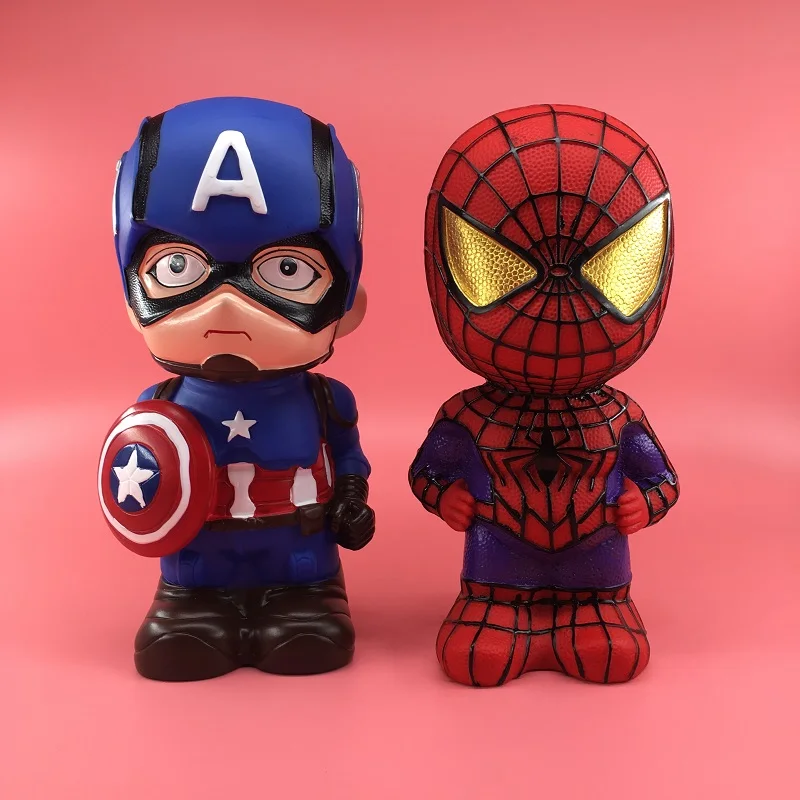 1pcs Disney Iron Spiderman Piggy Bank for Kid Boy Birthday Gift  Children Paper Coin Safe Banking Cartoon Money Box Savings