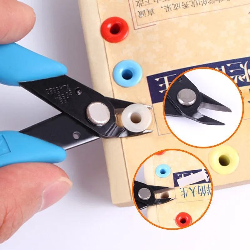 Special Nylon Riveting Tube Scissors for Financial Voucher Binding Machine, Oblique Pliers