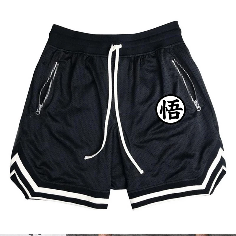 Men's new fashion jogging pants, casual breathable short sports basketball shorts, mesh quick-dry gym shorts, summer shorts