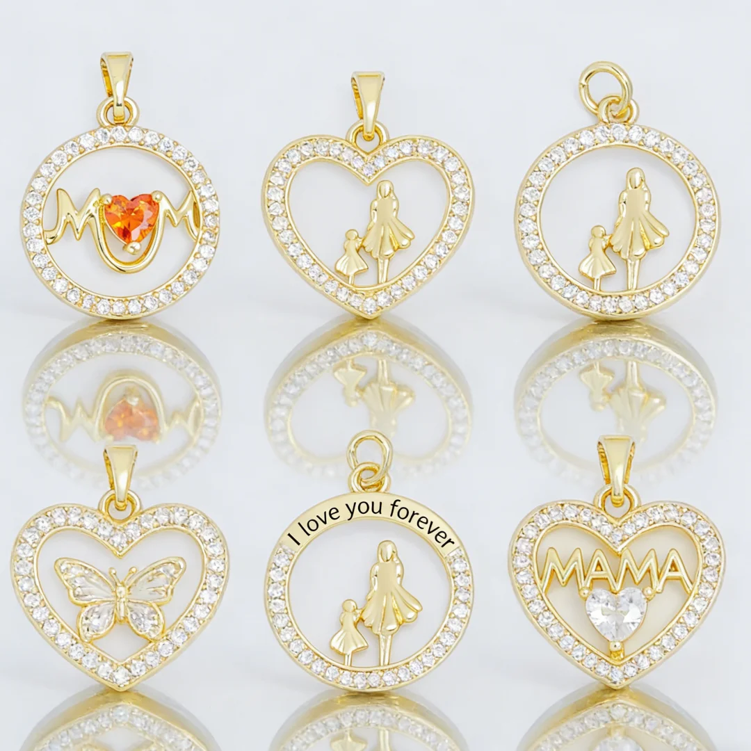 จี้ทองเหลืองรูปแม่ลูก 2 ชิ้น ป - Men'S Fashion Necklaces บทวิจารณ์และราคา