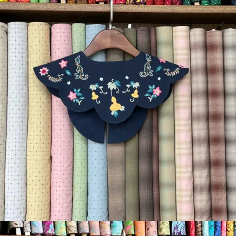 

DIY Embroidery Shawl Wrap Kit for Beginners, Cross Stitch Pattern on Cotton Fabric, Handmade Chinese Style Scarf Craft Gift