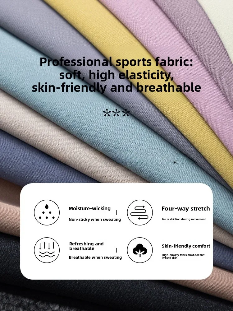 طقم تدريب اليوغا للياقة البدنية للنساء مع وسادة صدر كوب سترة رياضية بيلاتيس ممارسة السراويل الطويلة النايلون دنة مستديرة Ne Svel