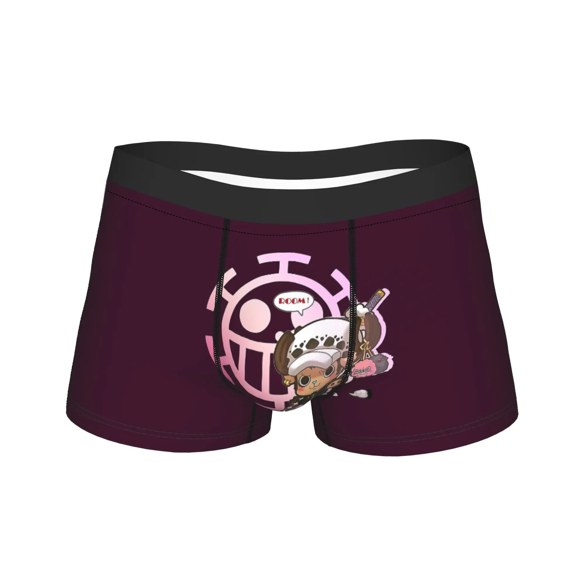 

Men's Tony Tony Chopper Trafalgar Law Underwear One Piece Novelty Boxer Briefs Shorts Panties Homme Soft Underpants Plus Size