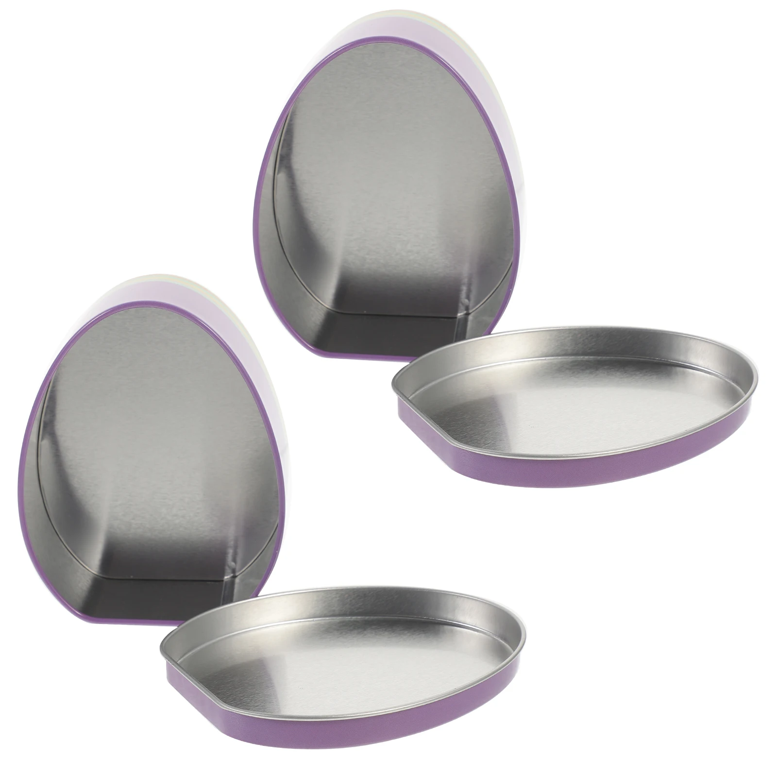 

2Pcs Easter y Iron Egg Shaped Gift Easter Party Favor Boxes Wrapping Box Party Favor Snack Holder Treat Boxes Cookies Case
