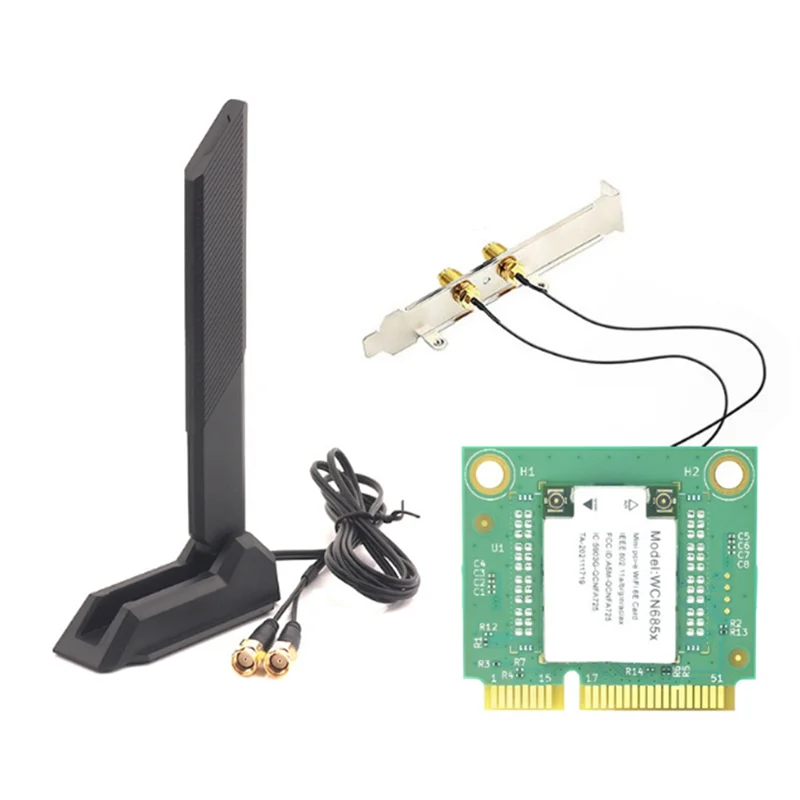 

NFA725 NFA765 WCN685 WIFI6E AX6000 Wi-Fi модуль 2,4G 5G 6G Bluetooth 5,2 Mini PCIE беспроводная Wi-Fi карта с магнитной антенной