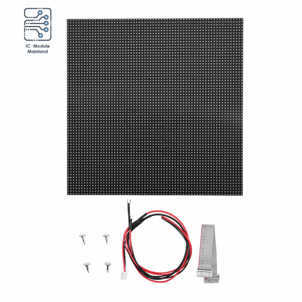 

P3 Indoor Full Colour LED Display 192x192mm Matrix LED Display Module 64x64 Pixels High Resolution 1/32 Scanning