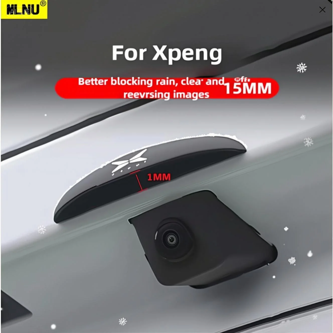 

Accessories For Xpeng G6 2025/2024 Rear Camera Rain Cover Premium ABS, Anti-Scratch Reinf,Clear Vision Sunproof 2022-2023