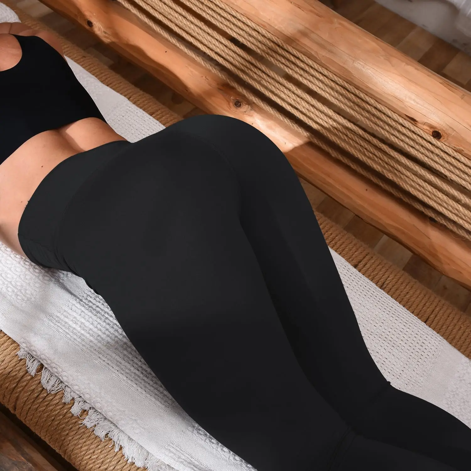 Women's High Waisted Leggings for Workout Running Stretchy Soft Leggings with Wide Waistband for Fitness Yoga image 5