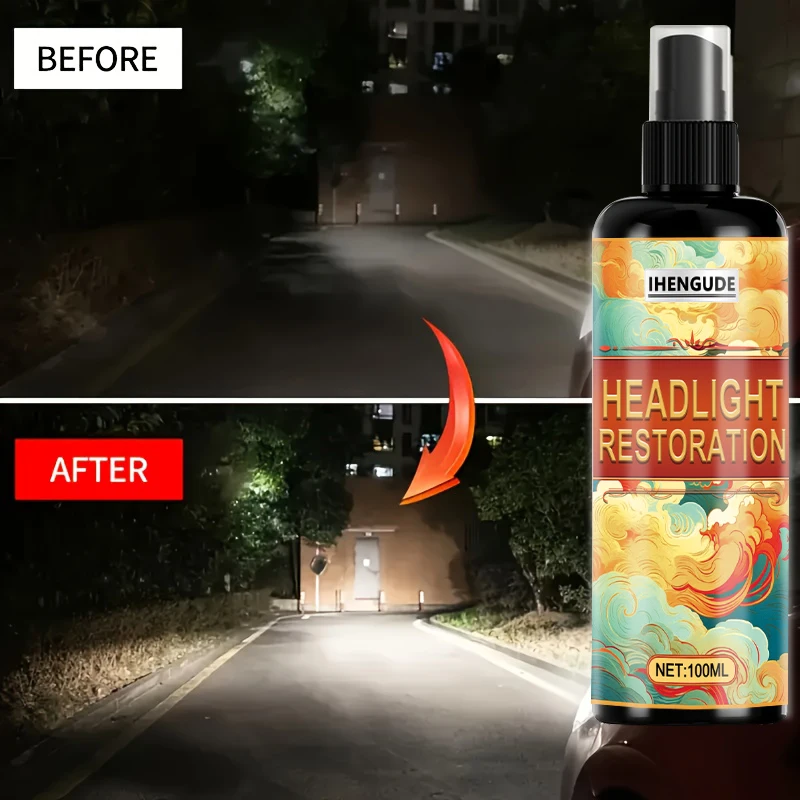 1 Piece Universal Headlight Lens Repair Kit, Car Headlight Oxidation Remover, Innovative Polishing Kit, Clear Headlights, Non-Scratch Quick Repair Solution