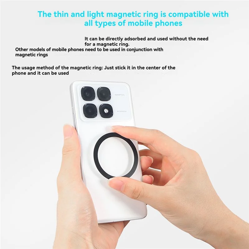 For Magsafe Phone Handle Holder Dual-Sided Magnetic Stand Desk Mount Phone Mounted Portable