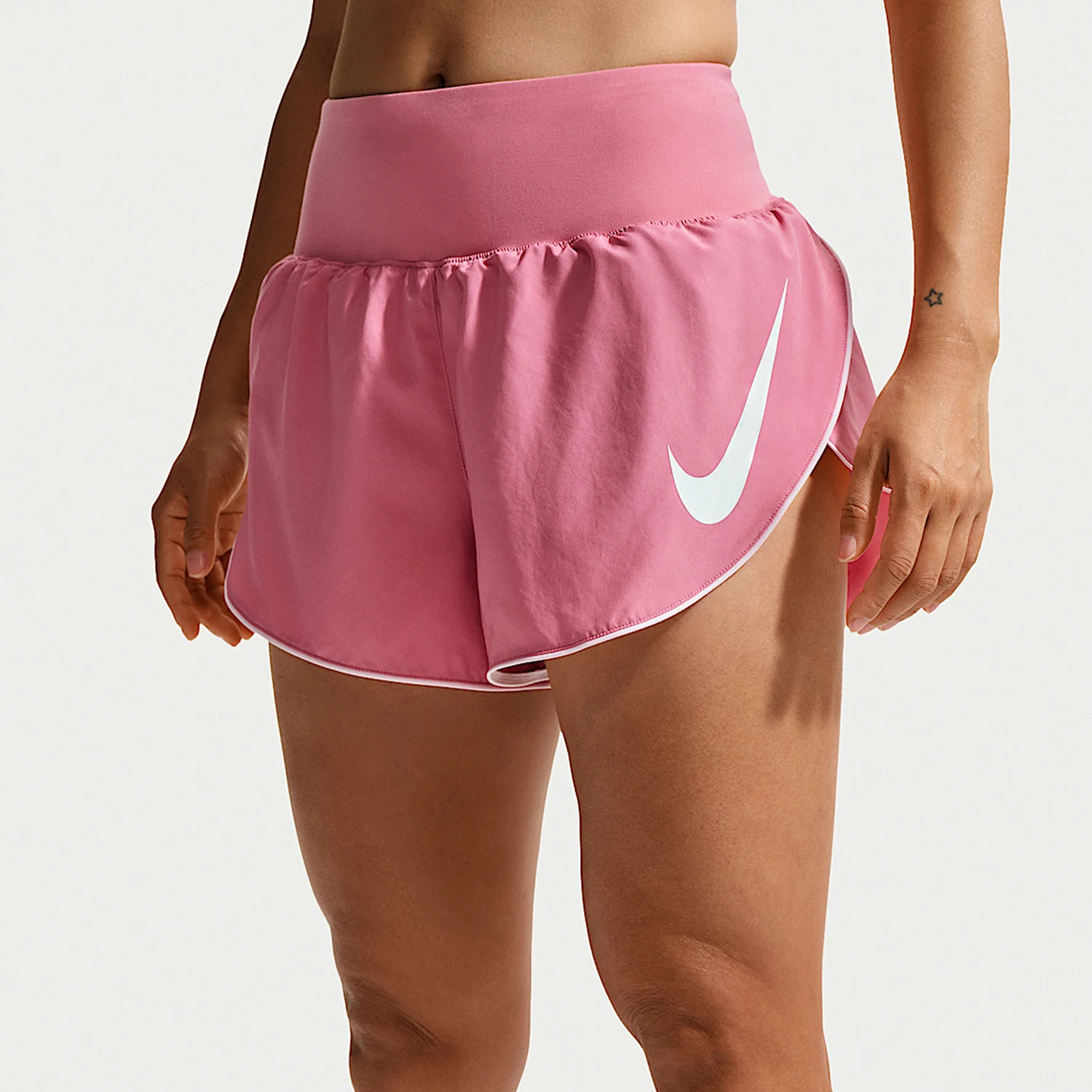 Nike genuine Dri FIT women's mid waist hidden inner running shorts IF1474-641