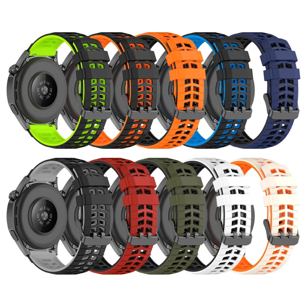 COLMi M42用シリコン通気性ウォッチバンド、COLMI P86 V68 P81 V76 P82 I30 M41 C81交換用ソフトブレスレット、22mmリストストラップ