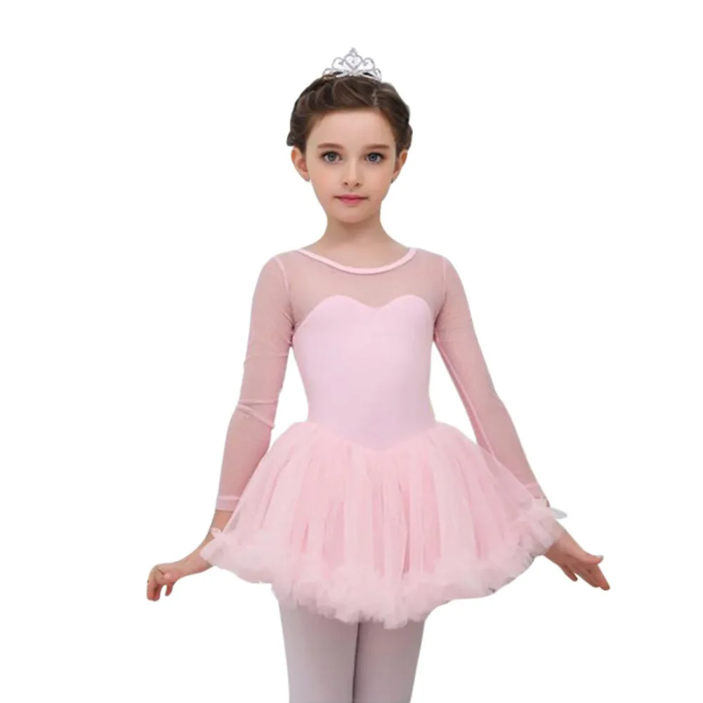 Children's Latin Dance Dress Toddler Ballet Performance Clothes Practice Skirt Sweet Girls Dress Dance Sarong