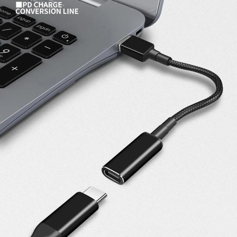 100 واط USB C محول ساحة التوصيل شحن سريع كابل تيار مستمر محول موصل لأجهزة الكمبيوتر المحمول لينوفو ثينك باد نوع C محول