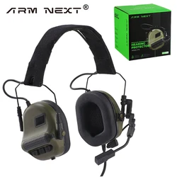 Proteção auditiva eletrônica Tactical Headsets Anti-ruído Caça Silicone Earmuffs Shooting Ear Protective for Sports Outdoor