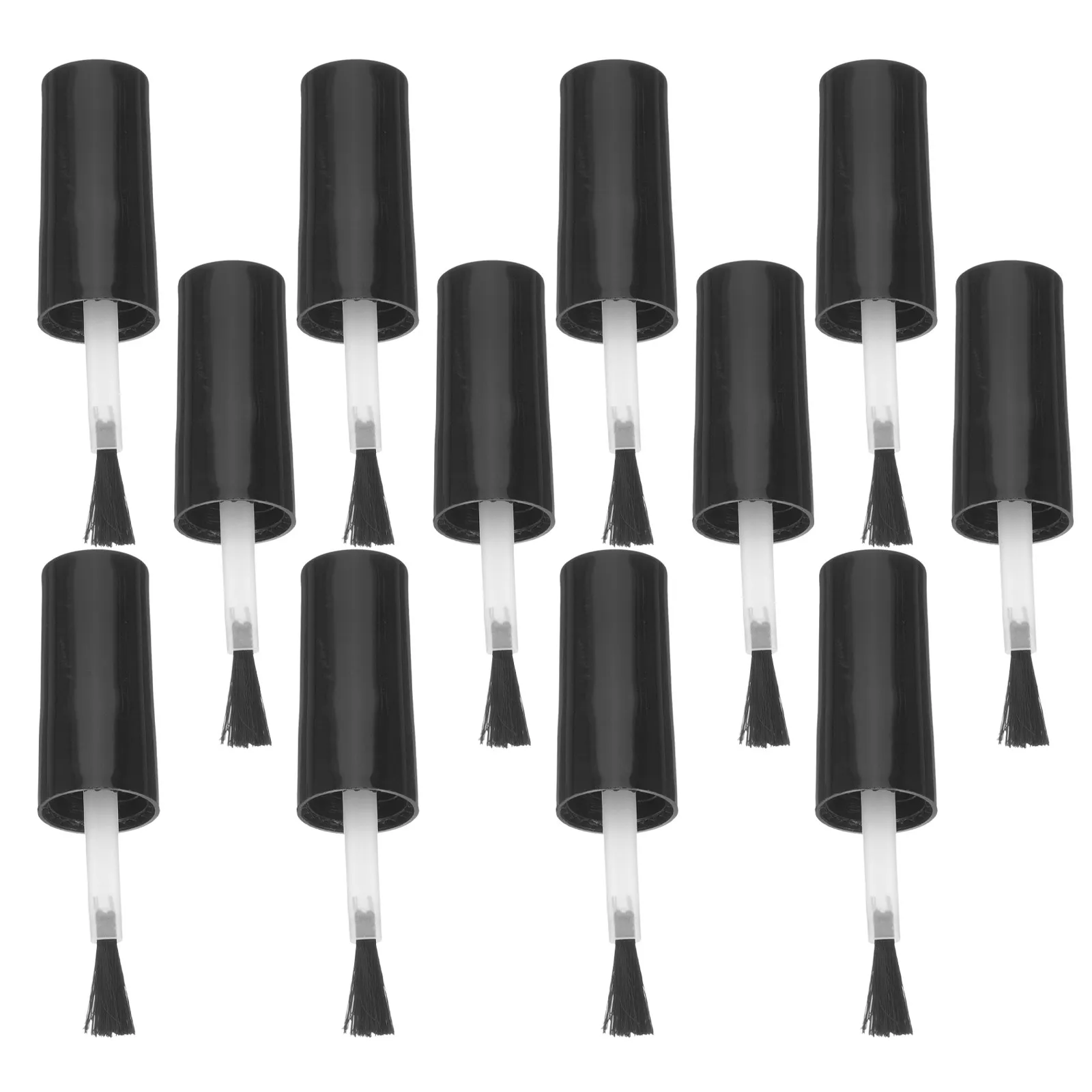 20Pcs Replacement Nail Bottle Caps with Brush for Gel Polish Bottles Home Nail Supplies Smooth Application Kit