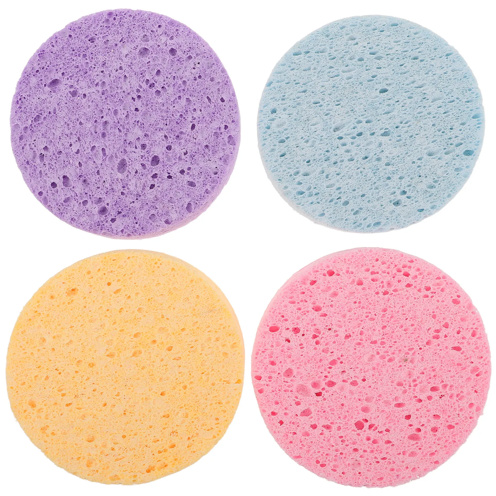 4Pcs Watercolor Painting Sponges Ultra Absorbent Round Artist Craft Sponges for Watercolor Paper Cleaning Reusable Soft Texture