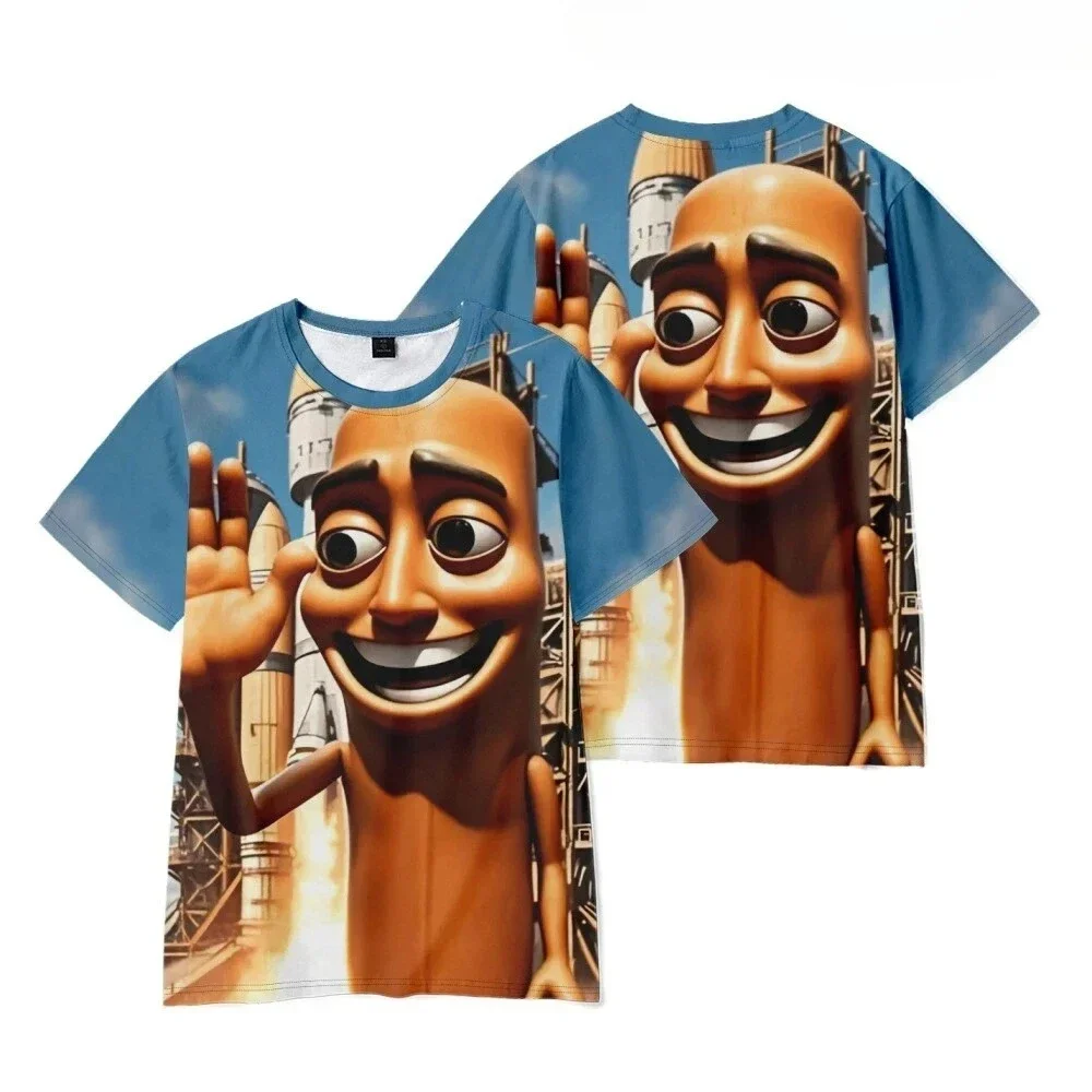 Rundhalsausschnitt, New AI Fashion TUNG SAHUR, sexy italienisches, ausgefallenes Cartoon-3D-Print-Herren-T-Shirt mit Schnelltrocknungsfunktion und atmungsaktivem Sport-T-Shirt-Familienset – Detail 6
