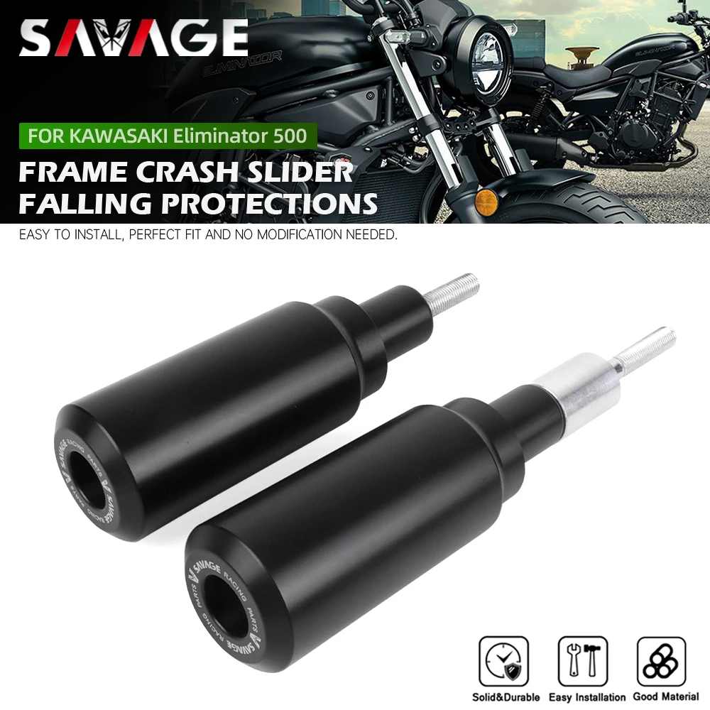 

Motorcycle Frame Slider Crash Protector For Kawasaki Eliminator 500/450/400 2023 2024 2025 Falling Protection Engine Crash Pad