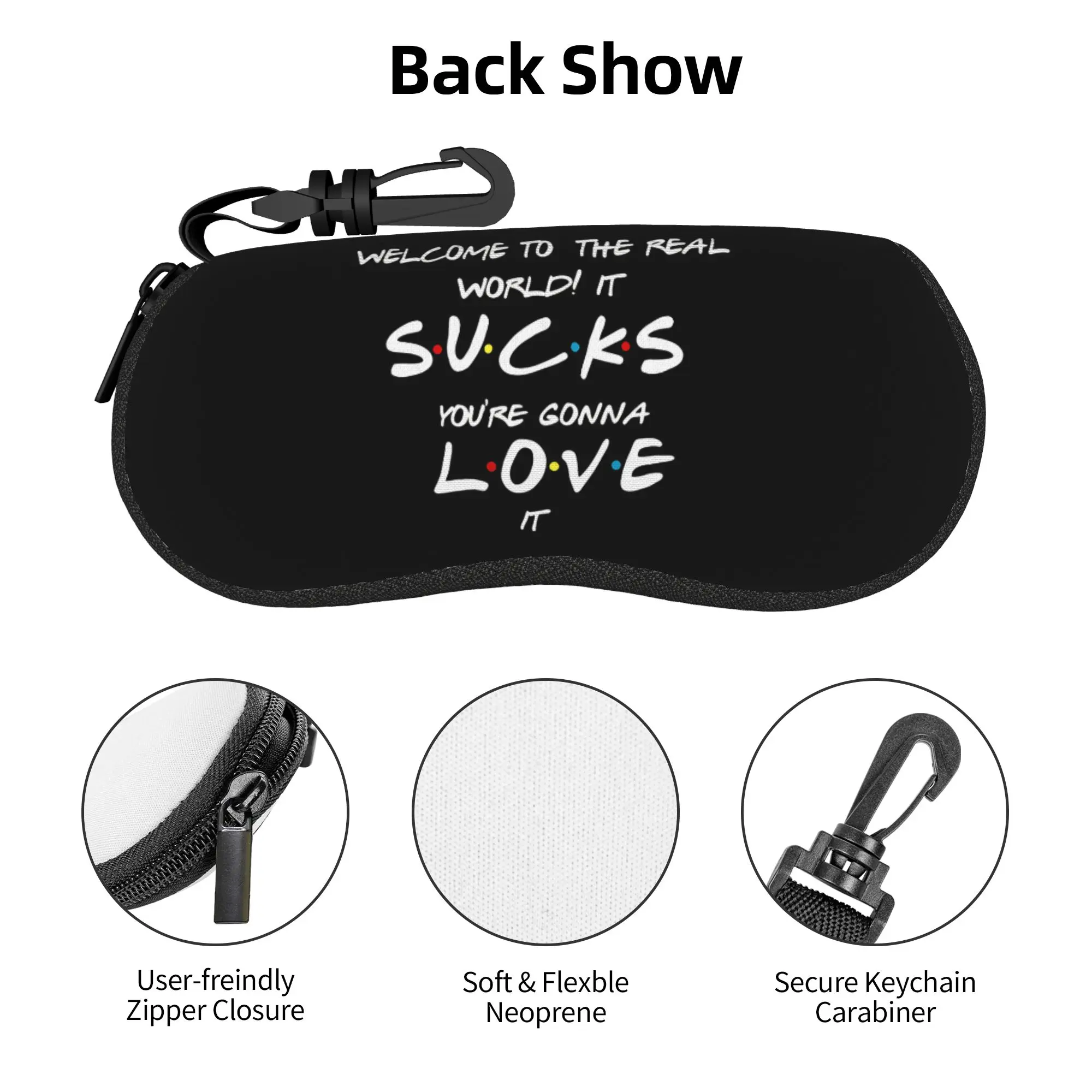 Classic Friends TV Show Glasses Case Cover Male Female  Sunglasses Case Trend Portable Eyewear Bag Daily Glasses Box