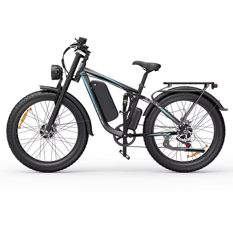 E26Pro 26 Inch Dual Motor E Bike 48V 23Ah Fat Tire Hybrid Electric Dirt Bike Electric Moped Urban Leisure Bicycle for Adults