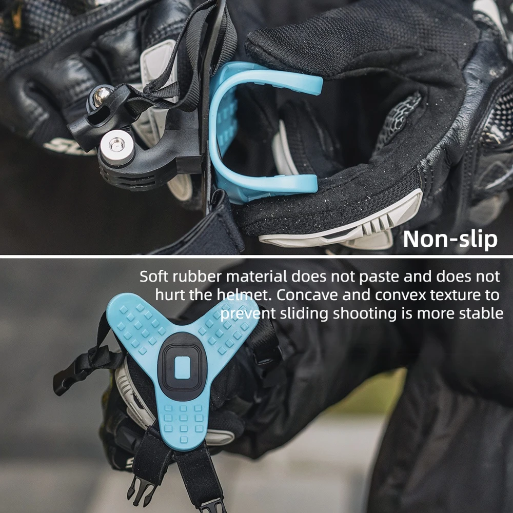 Braket Rahang Helm untuk DJI Action 5pro 4 3 GoPro 13/12/11 Insta360 Aksesori Kamera Olahraga Menembak Tetap untuk Berkendara Sepeda Motor