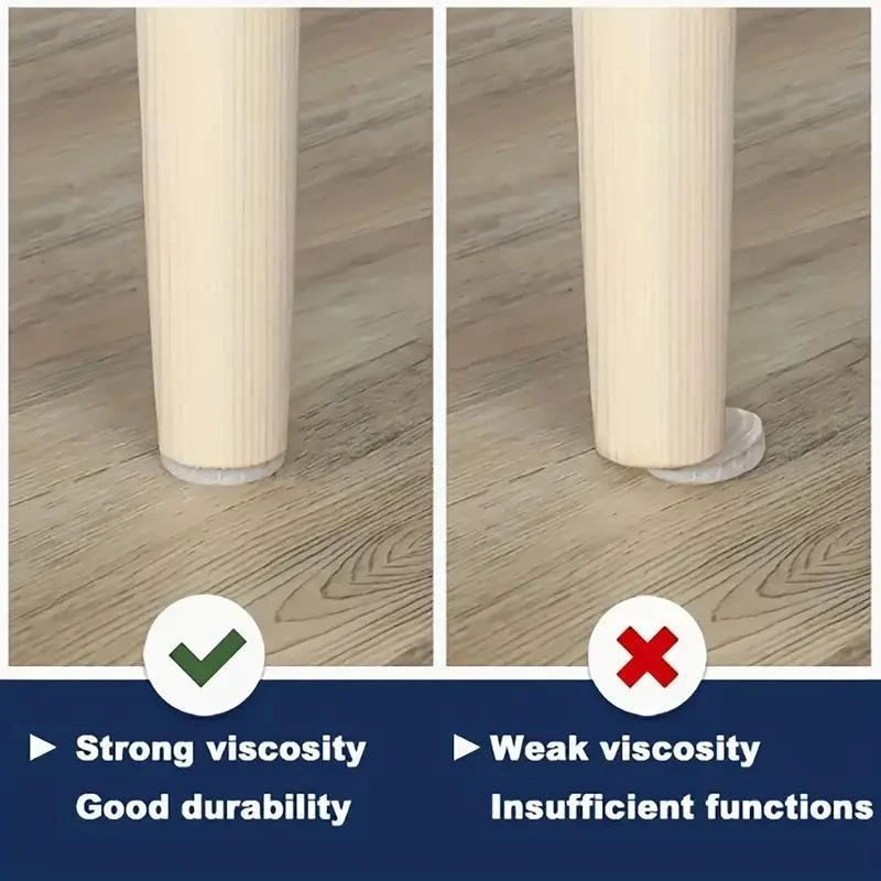 10pcs High-Quality Adhesive Mats Beige Furniture Felt Mats Tiles Hardwood Floors Protection Mats Home Accessories 15x9.7cm
