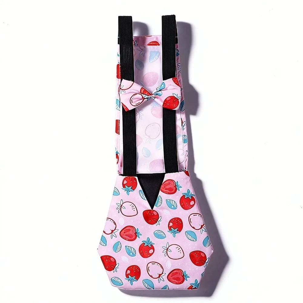 Adjustable Duck Diapers Bowknot Design Breathable Chicken Physiological Pants Elastic Band Washable Poultry Nappy Goose Duck