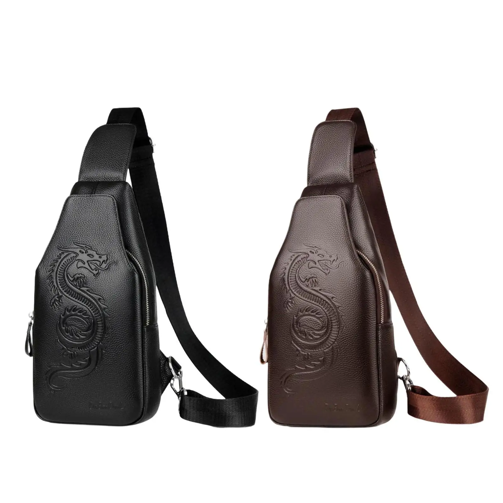 PU Leather Sling Bag Multipurpose Cross Body for Sports Outside Activities