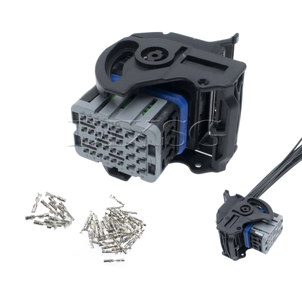 1 Set 32 Pin 64319-3218 Grey Car ECU Tuning Plug 643193218 Automotive Modification Connector for Engine Computer Board