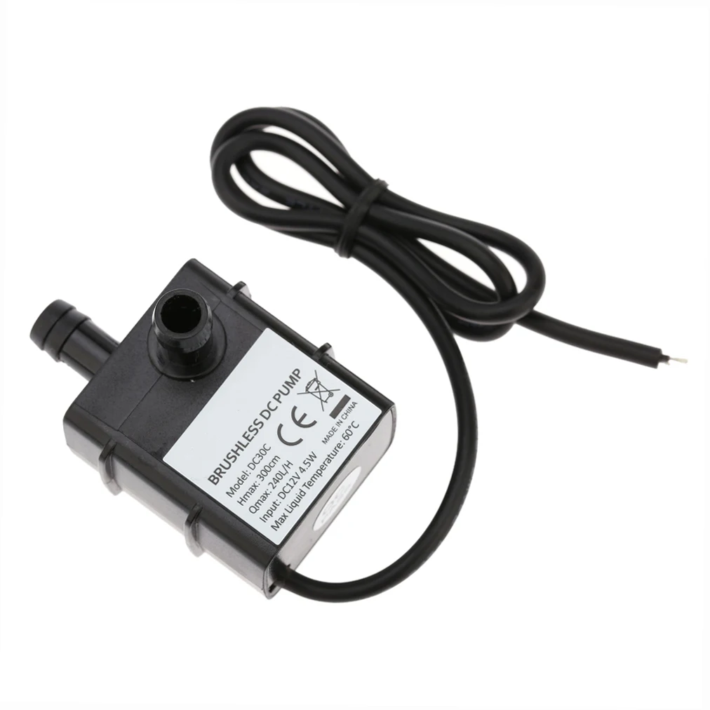 Decdeal فائقة الهدوء DC12V 4.5 واط مايكرو فرش مضخة زيت المياه مقاوم للماء نافورة غاطسة حوض السمك تعميم 240L/H