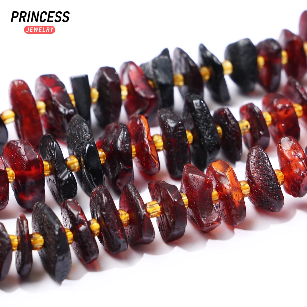 

A++ Natural the Baltic Sea Blood Amber Raw Beads 10-14mm Loose Gemstone Beads for Jewelry Making Wholesale Beads DIY Accessories