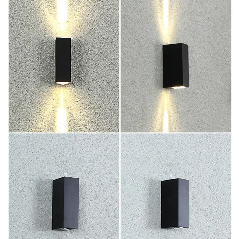 Led Wall Lamp Outdoor Waterproof IP65 Up Down GU10 AC85-265V Lighting Garden Decoration Wall Lights for Indoor Lighting