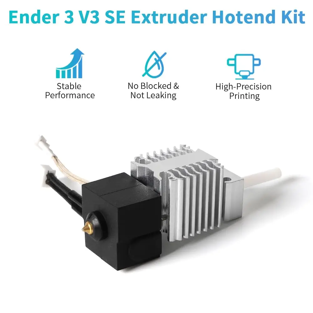  Creality Ender 3 V3 SE Hotend-Kit, Original Ender 3 V3 SE Extruder Hotend Heizblock-Set mit Messingdüse für Ender3 V3 SE – Detail 2