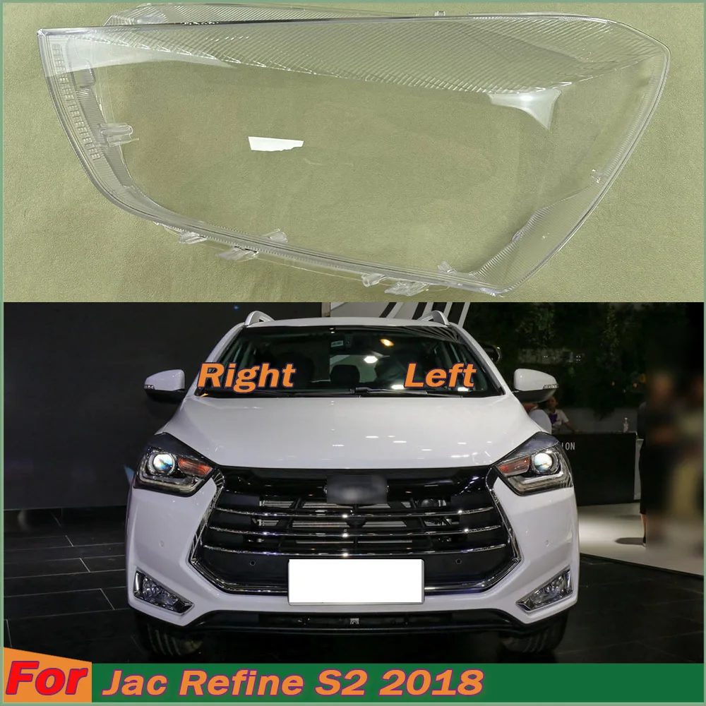 Headlamp Lamp Shell Replace Original Lampshade Plexiglass For Jac Refine S2 2018 Front Headlight Cover Transparent Lamp Shade