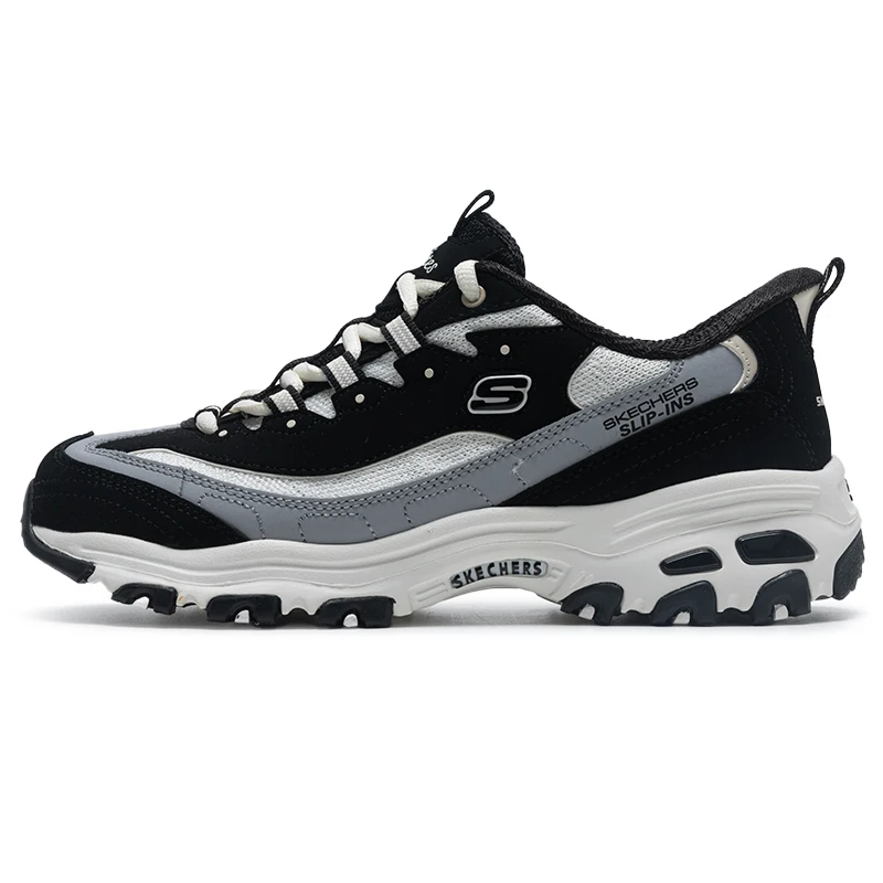 

Skechers Women's Sneakers Low-Top Comfortable Thick-Soled Panda Shoes Fashionable Retro Trendy Women's Casual Shoes 150537-Bknt