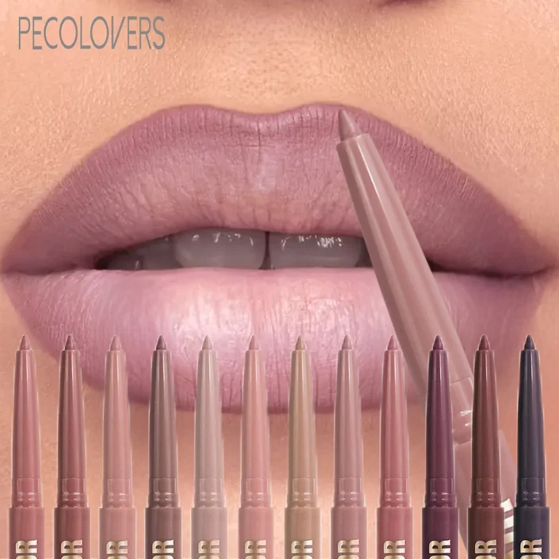 マットリップライナーペン1本 - 長持ち、防水、滑りやすい、保湿効果があり、すべての肌タイプに適しています、リップメイクアップ