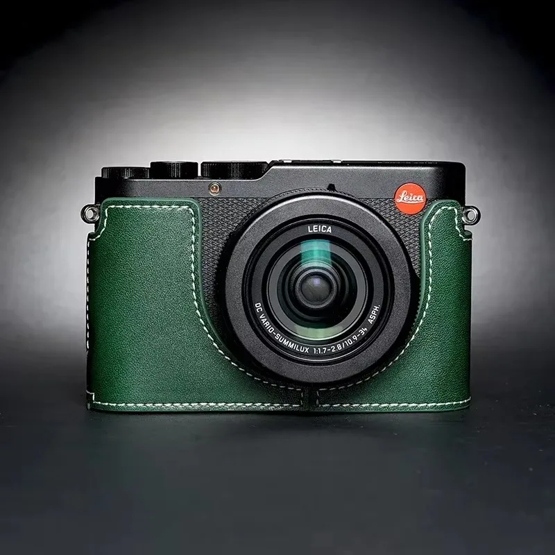 for Leica DLUX8 D-LUX8 High Quality Handmade Genuine Leather Half Case Bag Body BOX Case  Camera Accessories