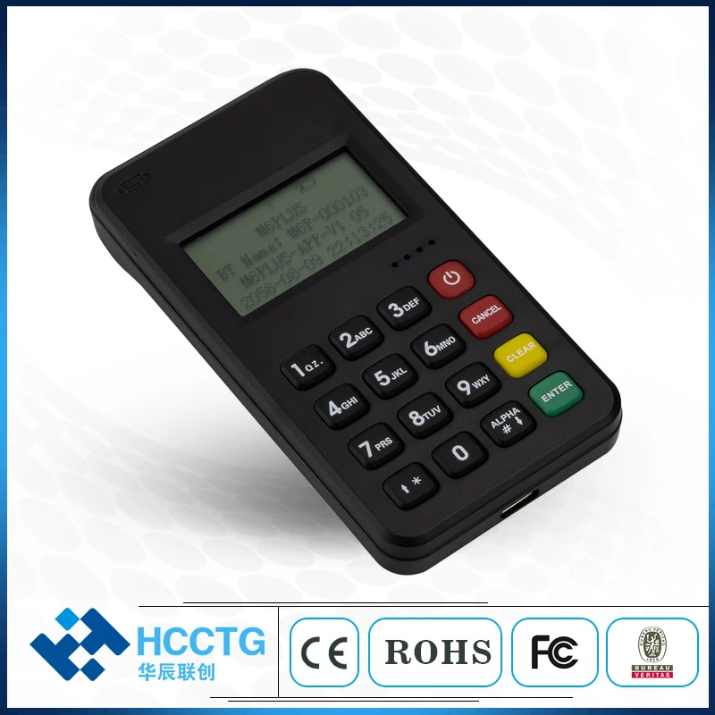 Bluetooth4.2 Mobile Chip NFC Card Reader, VISA Master PCI EMV Certified MPOS Terminal