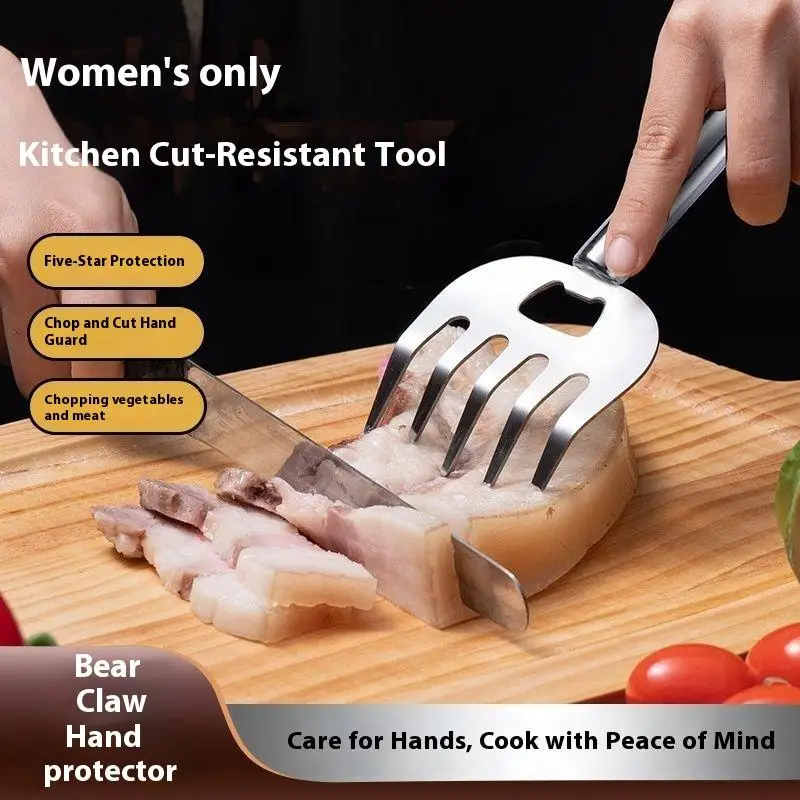 Разделочные когти из нержавеющей стали, эргономичная вилка для измельчения пищевых продуктов, изолированные кухонные инструменты, легко измельчиваются курицы и говядины для гриля