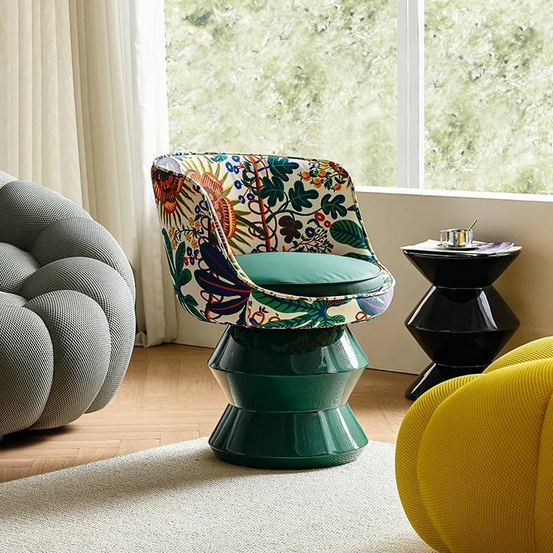 

Designer Italian minimalist single chair, Internet celebrity rotating leisure chair, living room creative sofa chair doll chair