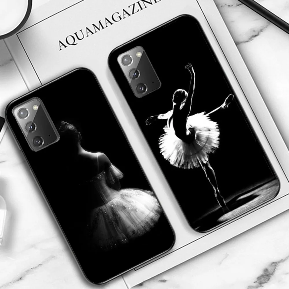 Ballerina Ballet Dancing Phone Case For Samsung Note 8 9 10 20 pro plus lite M 10 11 20 30 21 31 51 A 21 22 42 02 03