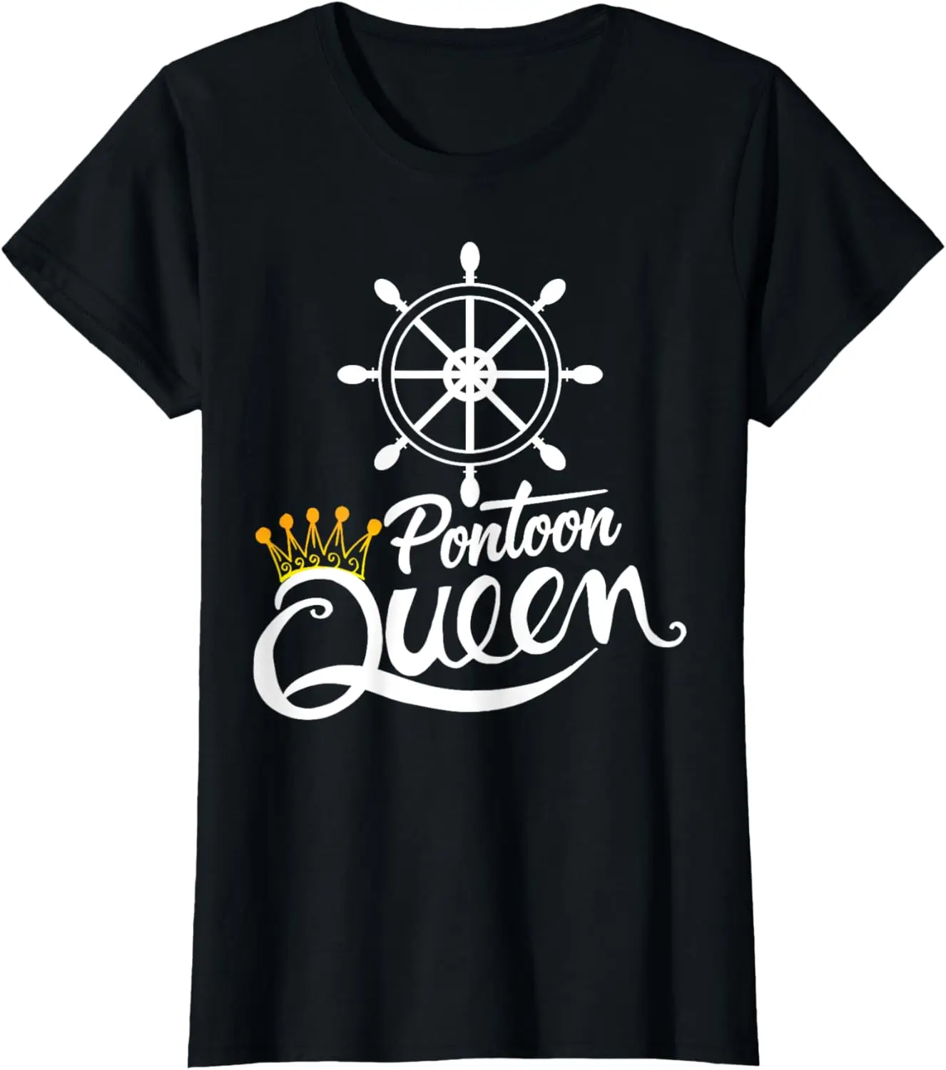 

Pontoon Queen Tee Funny Pontoon Boat Accessories T-Shirt