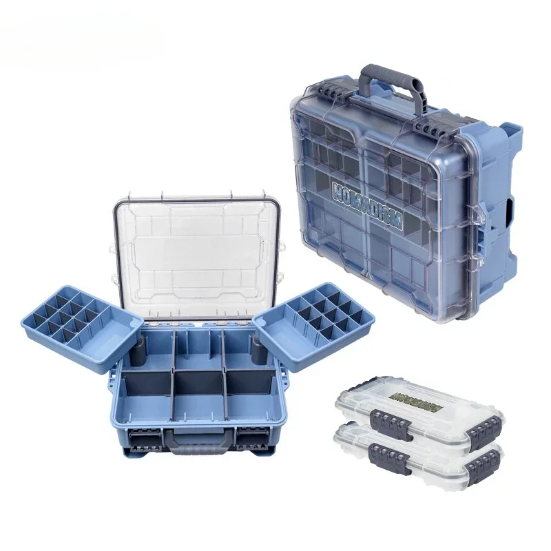 Large Portable Portable Luya Large Capacity, Waterproof, Multifunctional Portable Fishing Box Bait Box Outdoor Tool Box