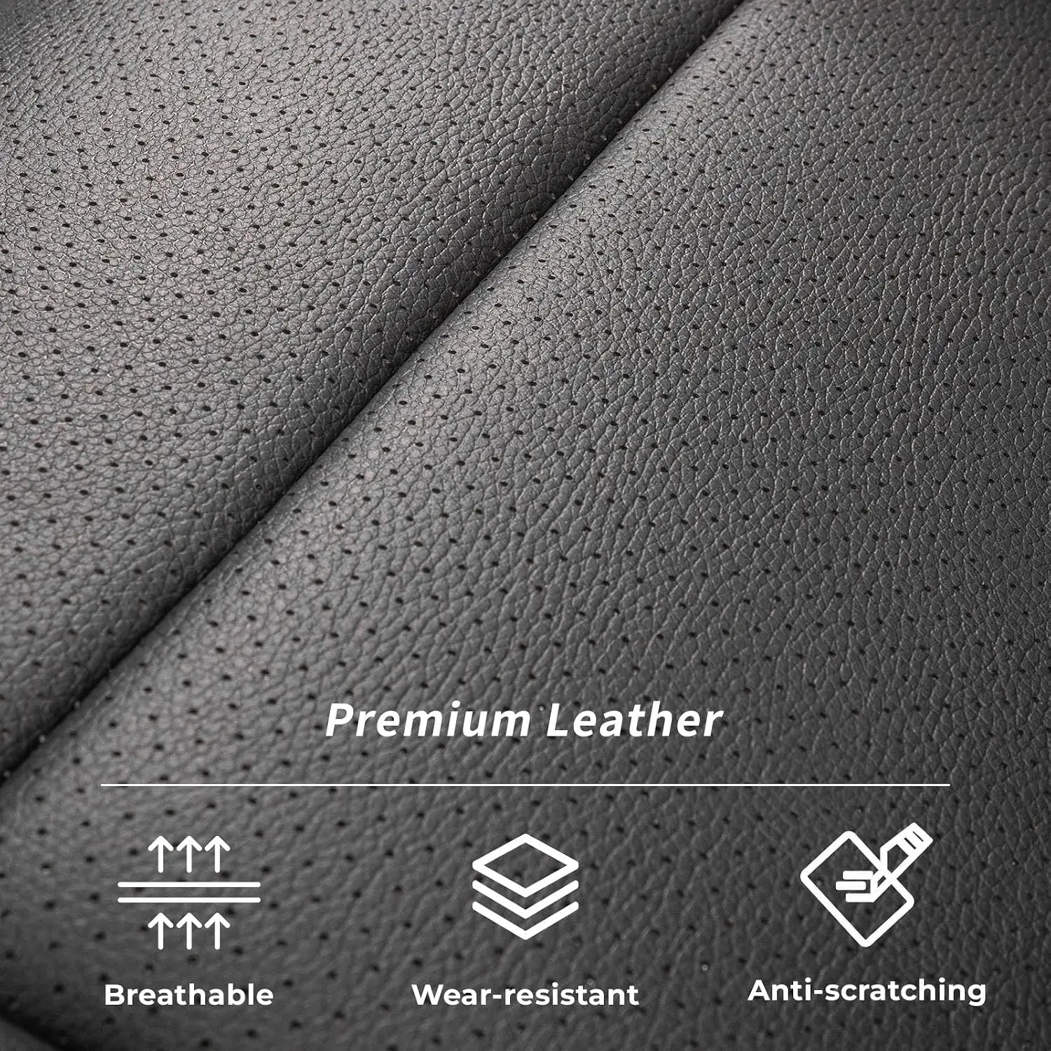 coverdream Accord Custom Fit Car Seat Covers Leather Full Set For Honda Accord Sedan 2008-2026 LX/EX/ EX-L/Sport/Sport Touring etc.Waterproof Leather Cushion Seat Protective Cover