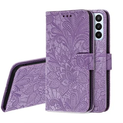 flower wallet Case for Samsung Galaxy A53 A04S A14 A34 A54 A23 A33 A13 5G A04E M04 M13 M23 S23 Ultra S22 Plus Leather Flip cover