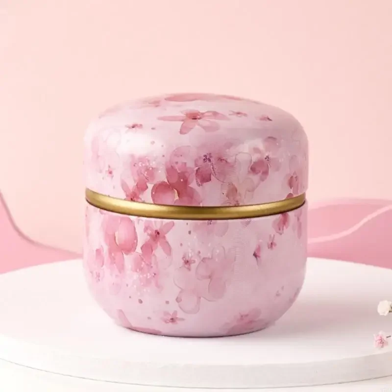 مقاومة للصدأ الشاي القصدير المحمولة صفيح صندوق تخزين مختومة الحلوى وجبات خفيفة علبة قهوة للسفر المطبخ استخدام Y5GB #1