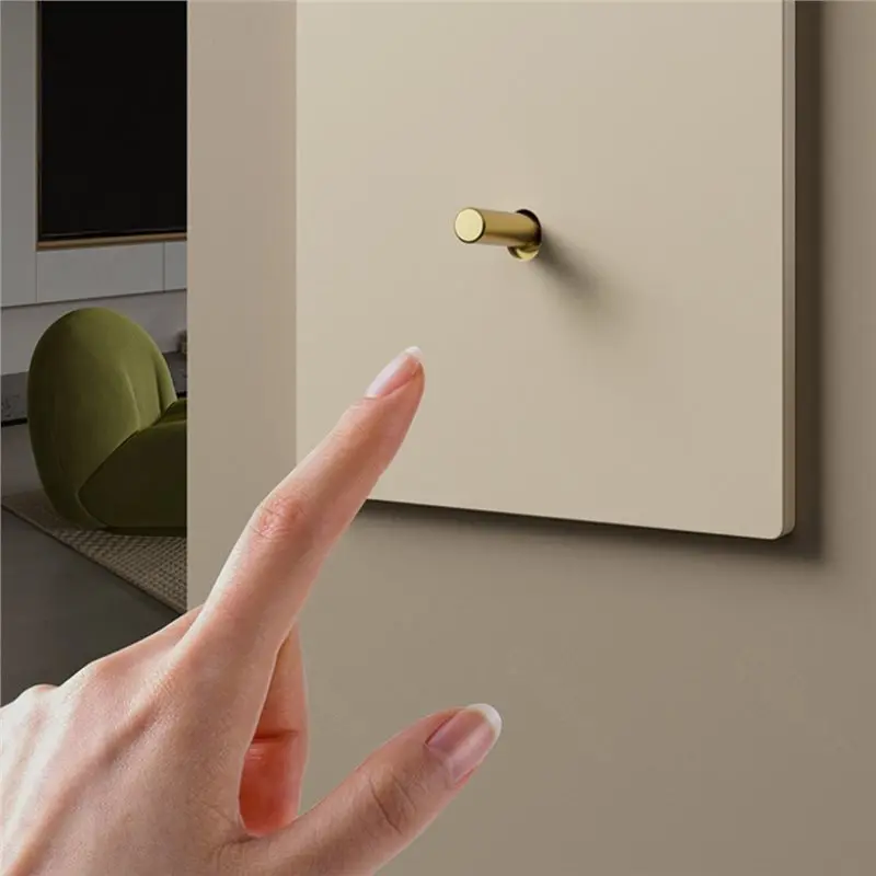 Double-Control Switch Wall Panel-Plastic Material, 1 Gang 2-Way Configuration Knobs