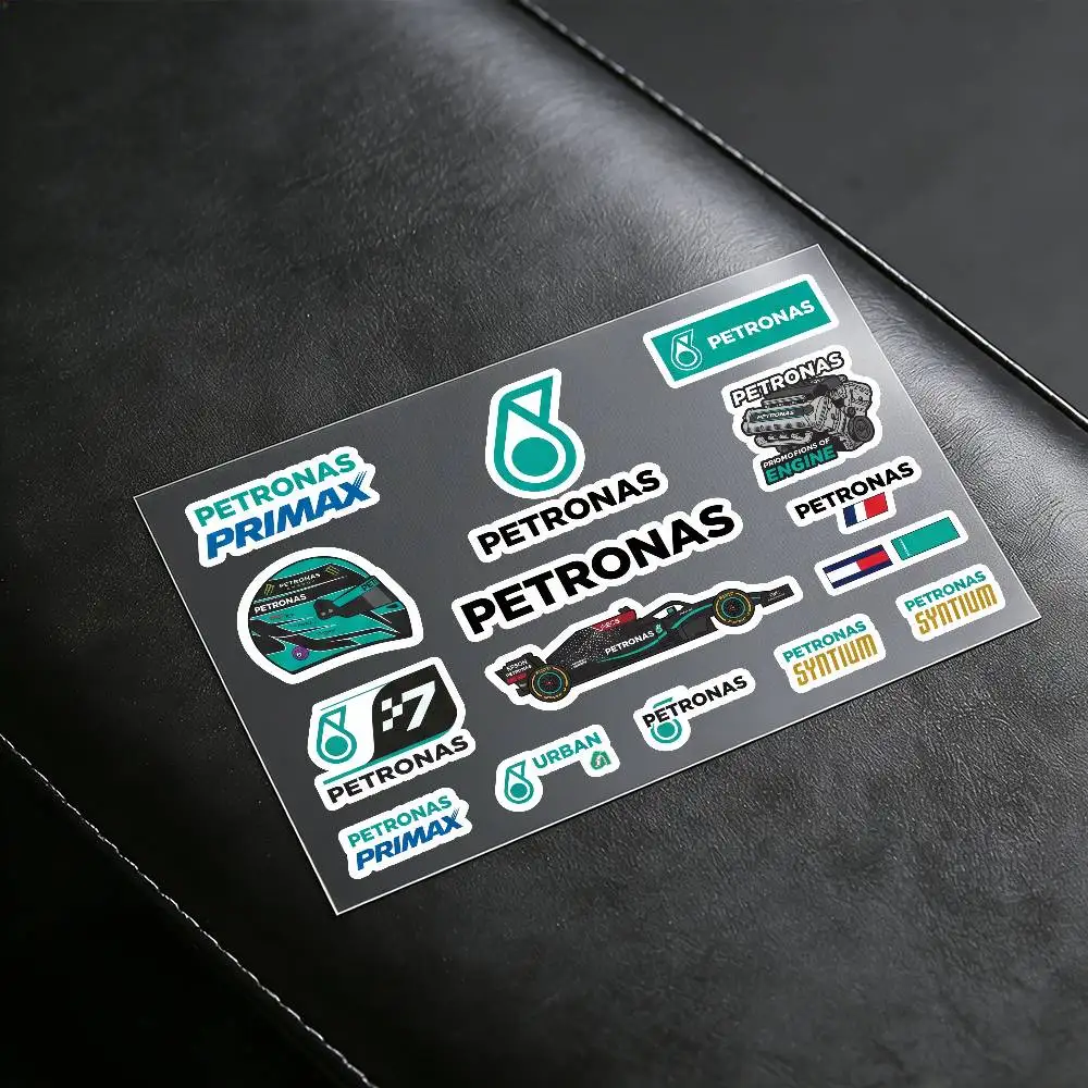 For PETRONAS Reflective Motorcycle Stickers, 3M Safety Warning At Night In The Dark Scooter Helmets